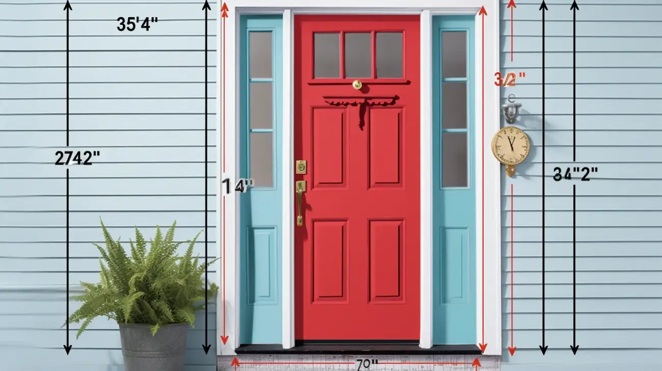 Wymiary drzwi zewnętrznych 90 - ościeżnica, otwór