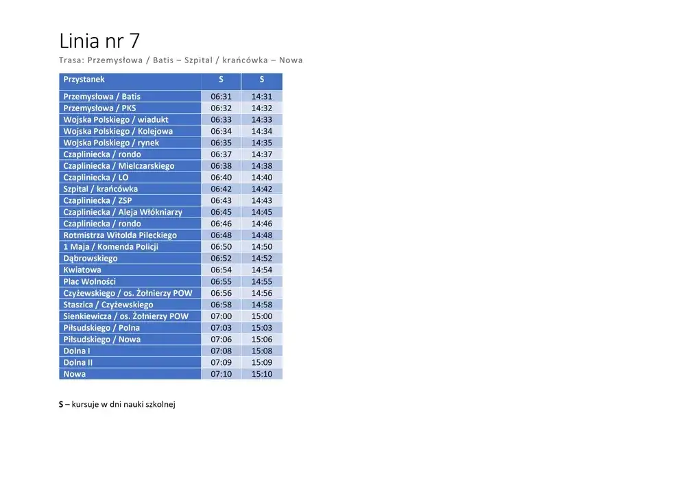 Rozkład jazdy 37 Rzeszów - Sprawdź przystanki i godziny odjazdów