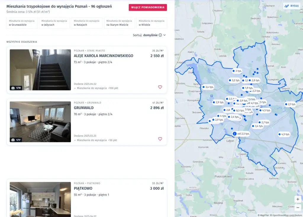 Ile kosztuje wynajem mieszkania w Poznaniu? Ceny, które zaskakują