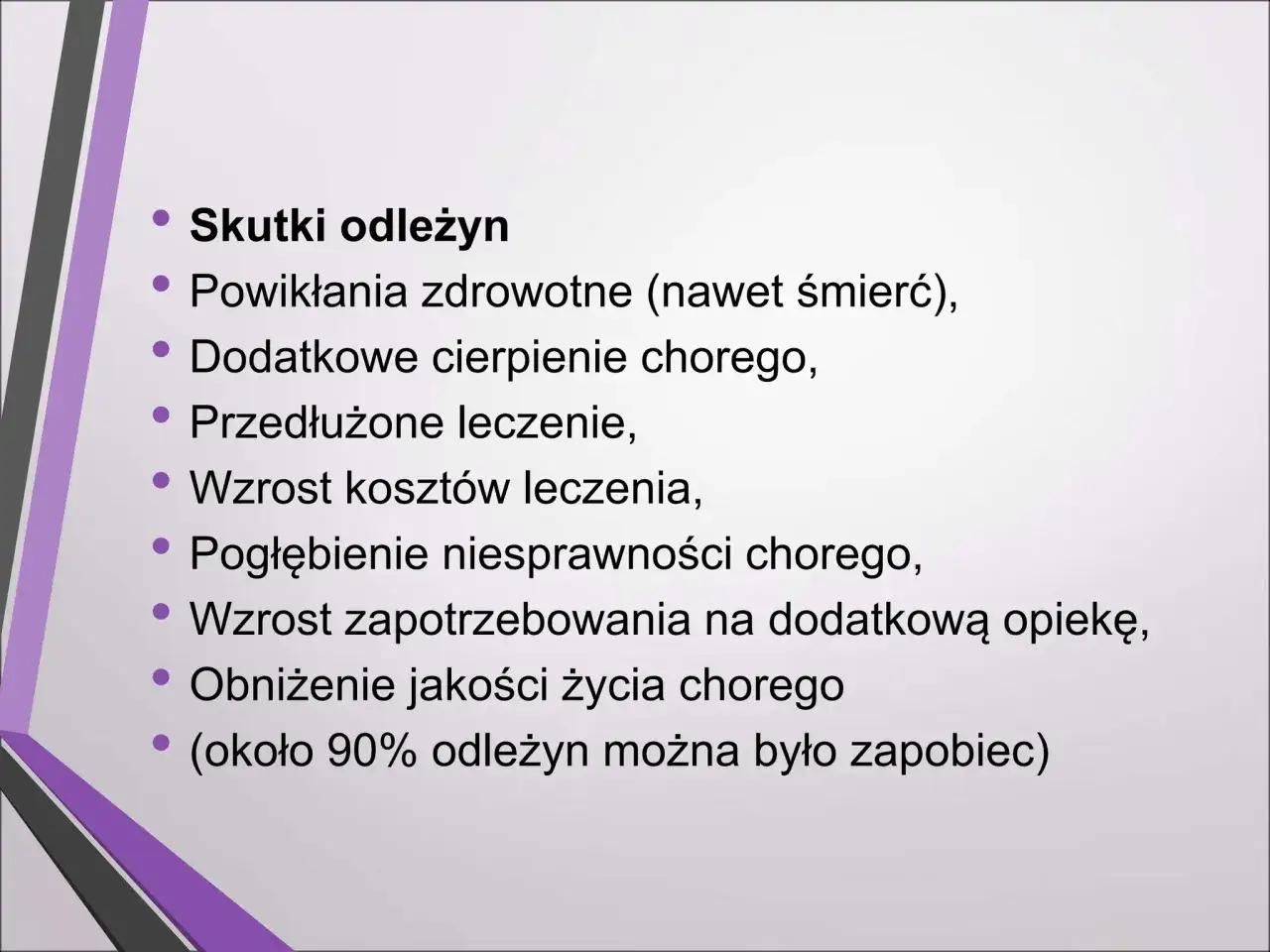 Odleżyny: Kiedy stają się śmiertelne? Powikłania i profilaktyka