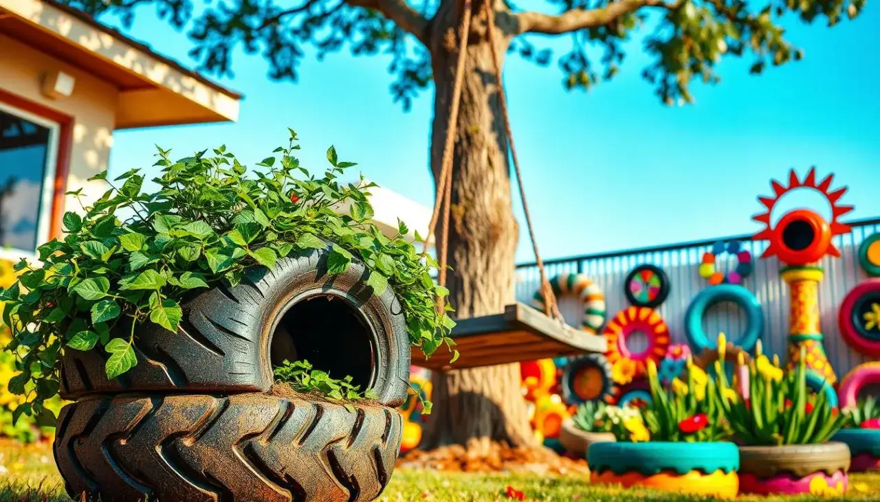 Plac zabaw z opon DIY: Bezpiecznie, kreatywnie i ekologicznie!