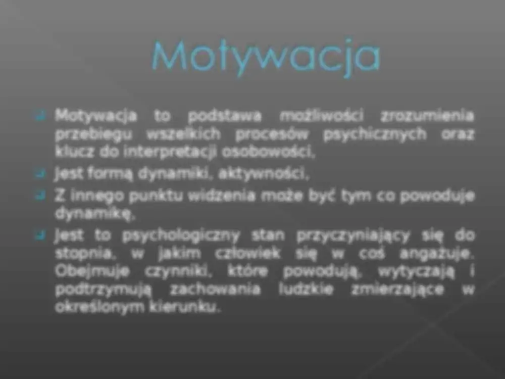 Motywacja w psychologii: klucz do zrozumienia swoich działań