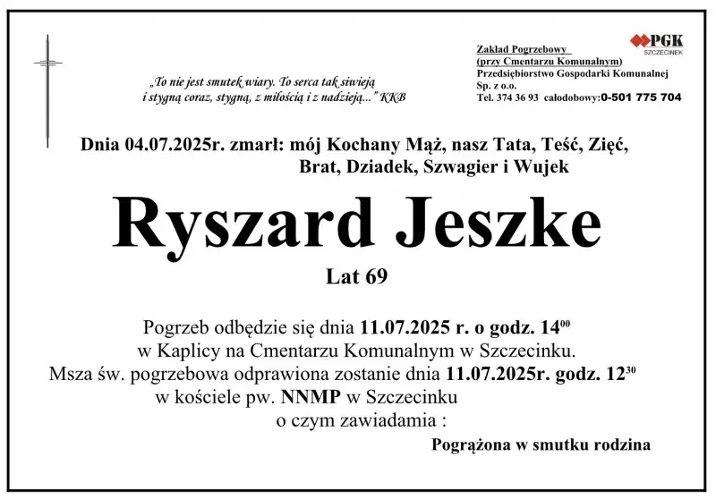 Jak sprawdzić datę pogrzebu Szczecinek i nie przegapić ważnych informacji