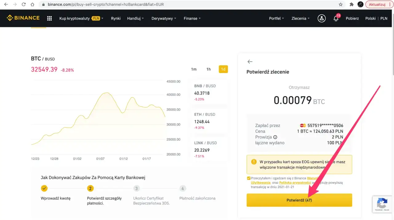 Kredi kartı ile Binance: Unikaj wpadek przy wpłatach kryptowalut