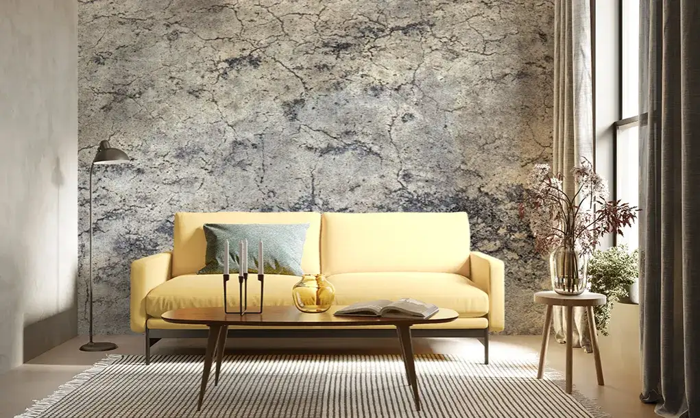 Tapeta imitująca tynk: efekt, koszt, montaż porównanie