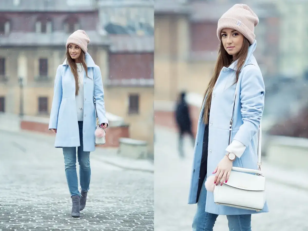 Błękitny płaszcz: 10+ stylizacji na każdą okazję. Odkryj swój look!