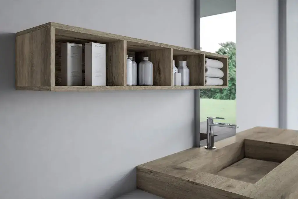  At draw attention - Wooden furniture for the bathroom