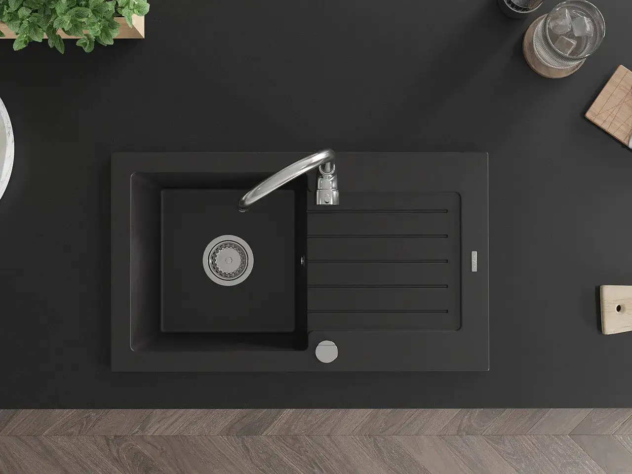 Czym czyścić czarny zlew, aby uniknąć zarysowań i plam?