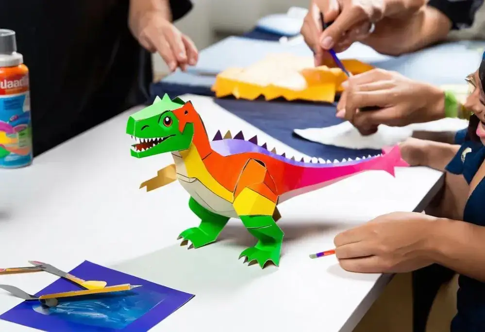 Prosty sposób na wykonanie dinozaura z kartonu dla kreatywnych dzieci