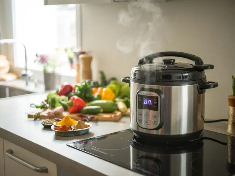 Ile gotować warzywa na sałatkę w szybkowarze, aby były chrupkie?