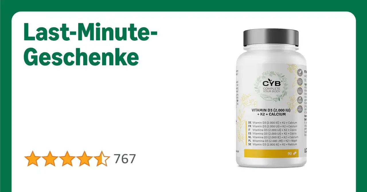 Vitamin D3 & Calcium: Synergie für Knochen, Immunsystem & mehr