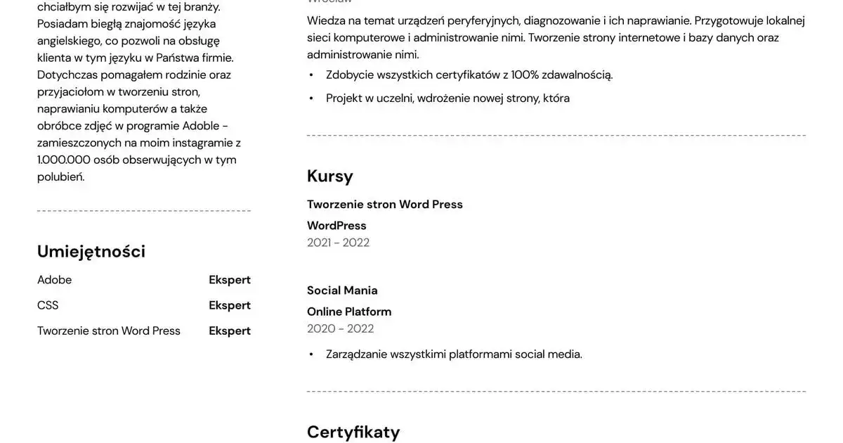 Jak napisać CV będąc uczniem, aby zdobyć wymarzoną pracę?