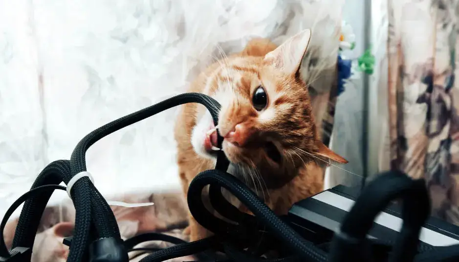 Skuteczne sposoby na zabezpieczenie kabli przed kotem w domu