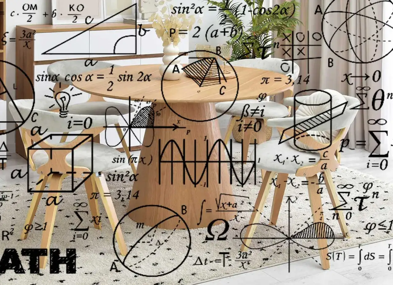 Ile miejsca na krzesło przy stole? Wymiary i ergonomia jadalni