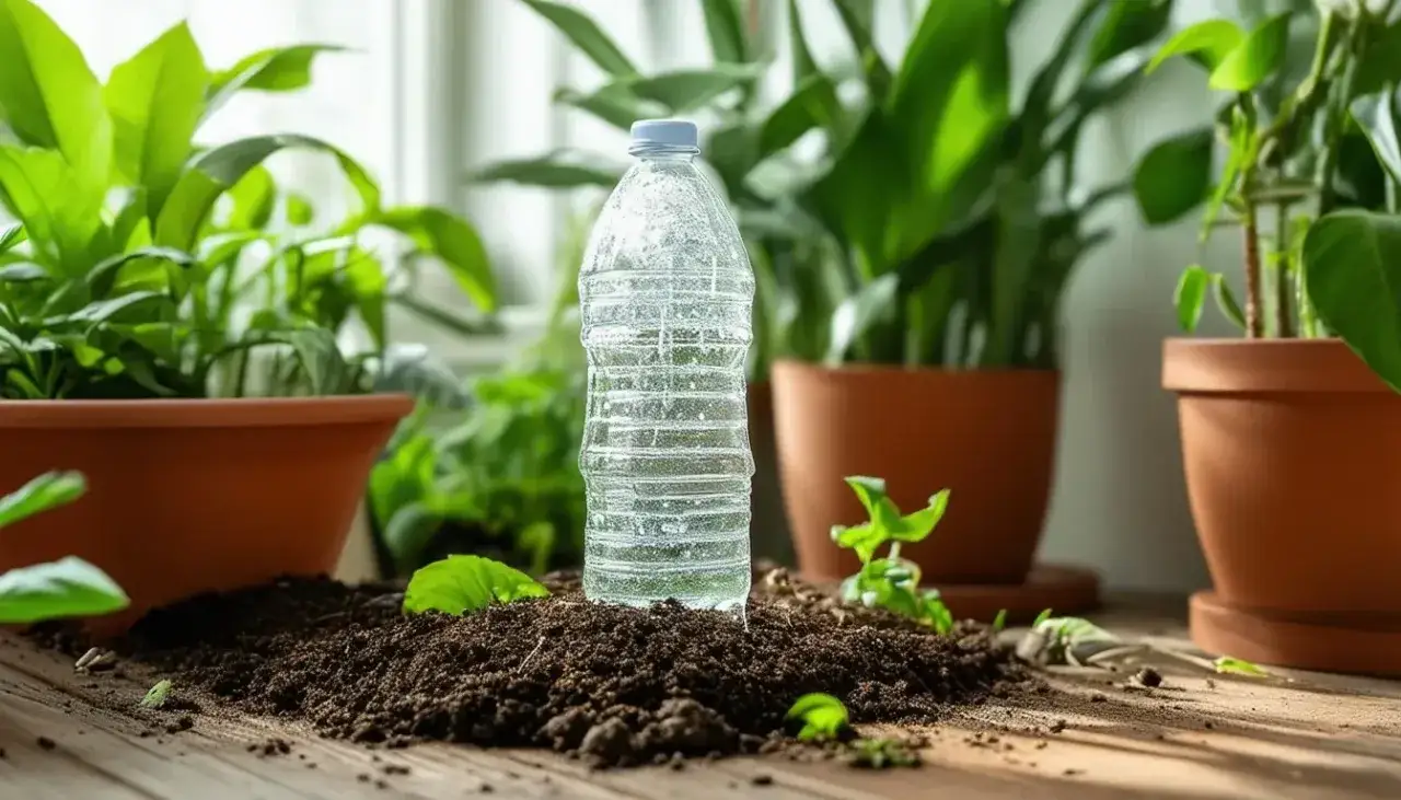 Nawadniacz z butelki: 3 metody, by rośliny przetrwały urlop