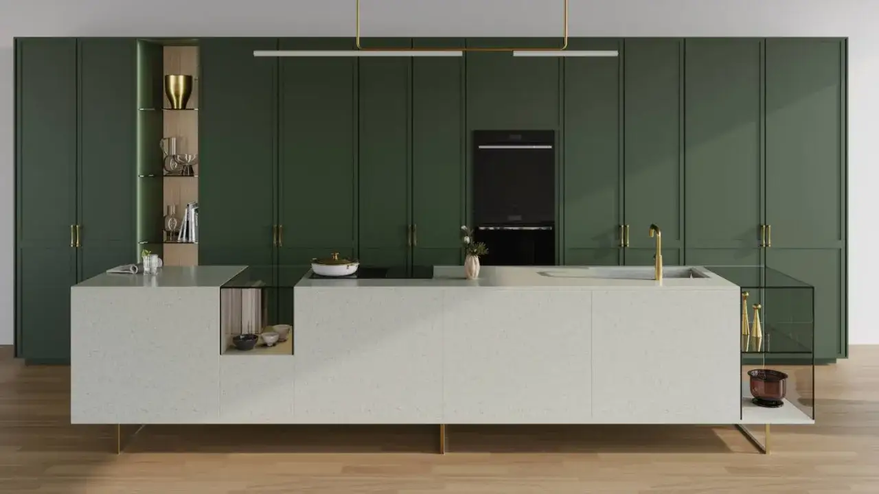 Konglomerat zielony: idealny wybór do nowoczesnych wnętrz i kuchni