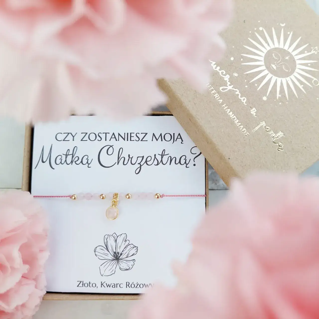 Wyjątkowa bransoletka ciociu, czy zostaniesz moją chrzestną? na prezent