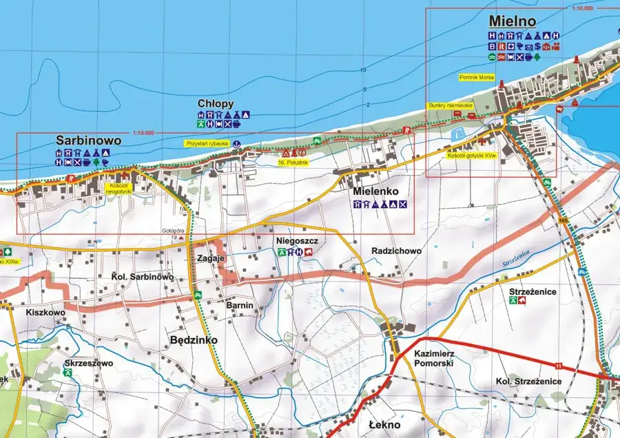 Gdzie leży Mielno mapa – znajdź idealną trasę i atrakcje w okolicy