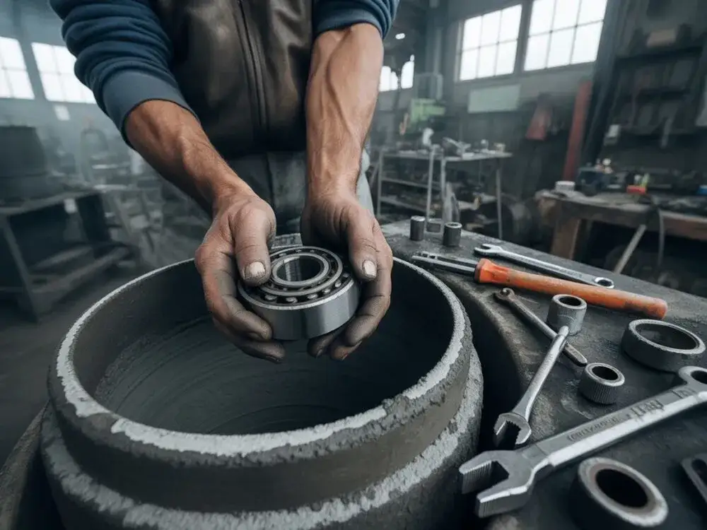 Jak wymienić łożyska w betoniarce 150 l bez zbędnych błędów