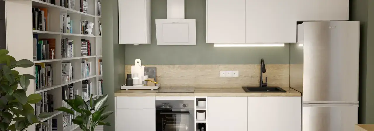 Jaki kolor farby do małej kuchni, aby optycznie ją powiększyć?