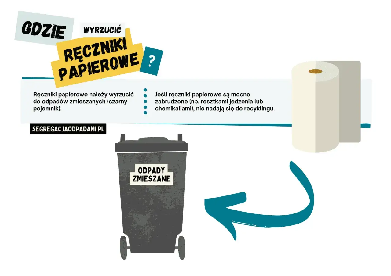 Gdzie wyrzucić ręcznik papierowy? Rozwiej mity i segreguj eko!