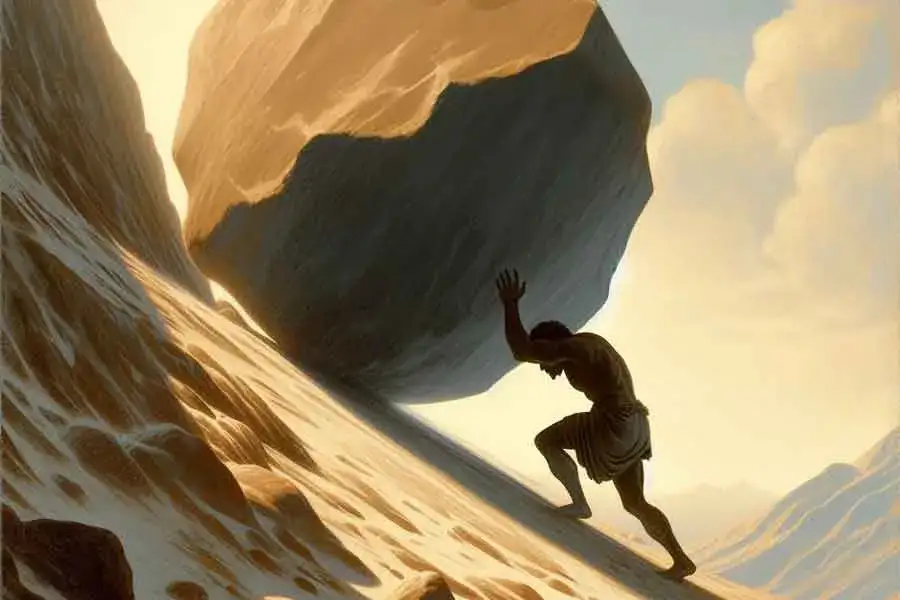 Jaki obraz ludzkiego losu kreuje literatura Syzyf i jego absurd?