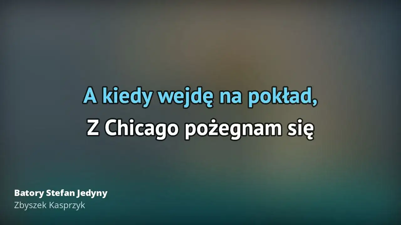 Tekst piosenki gdzie jest Zbyszek - historia tajemniczego zniknięcia