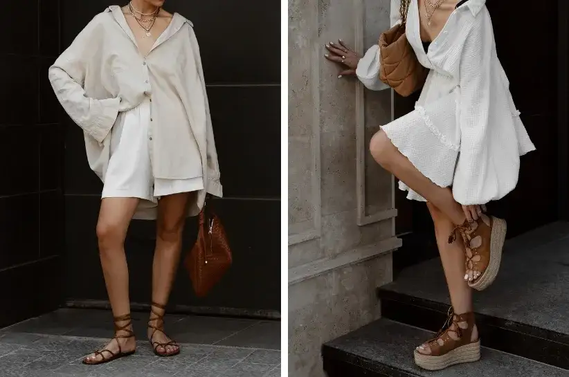 Brązowe sandały na koturnie: hit czy kit? Przewodnik po trendach!