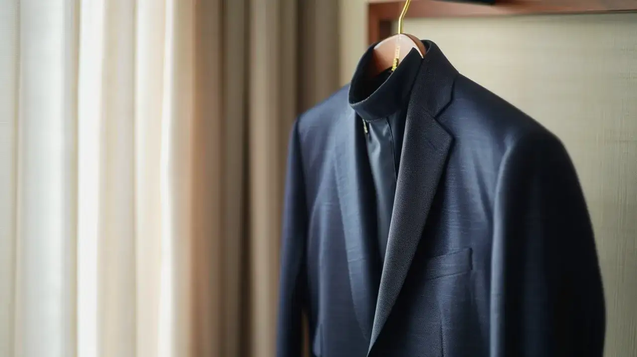 Marynarka ze stójką: Sekret eleganckiej stylizacji na specjalne okazje