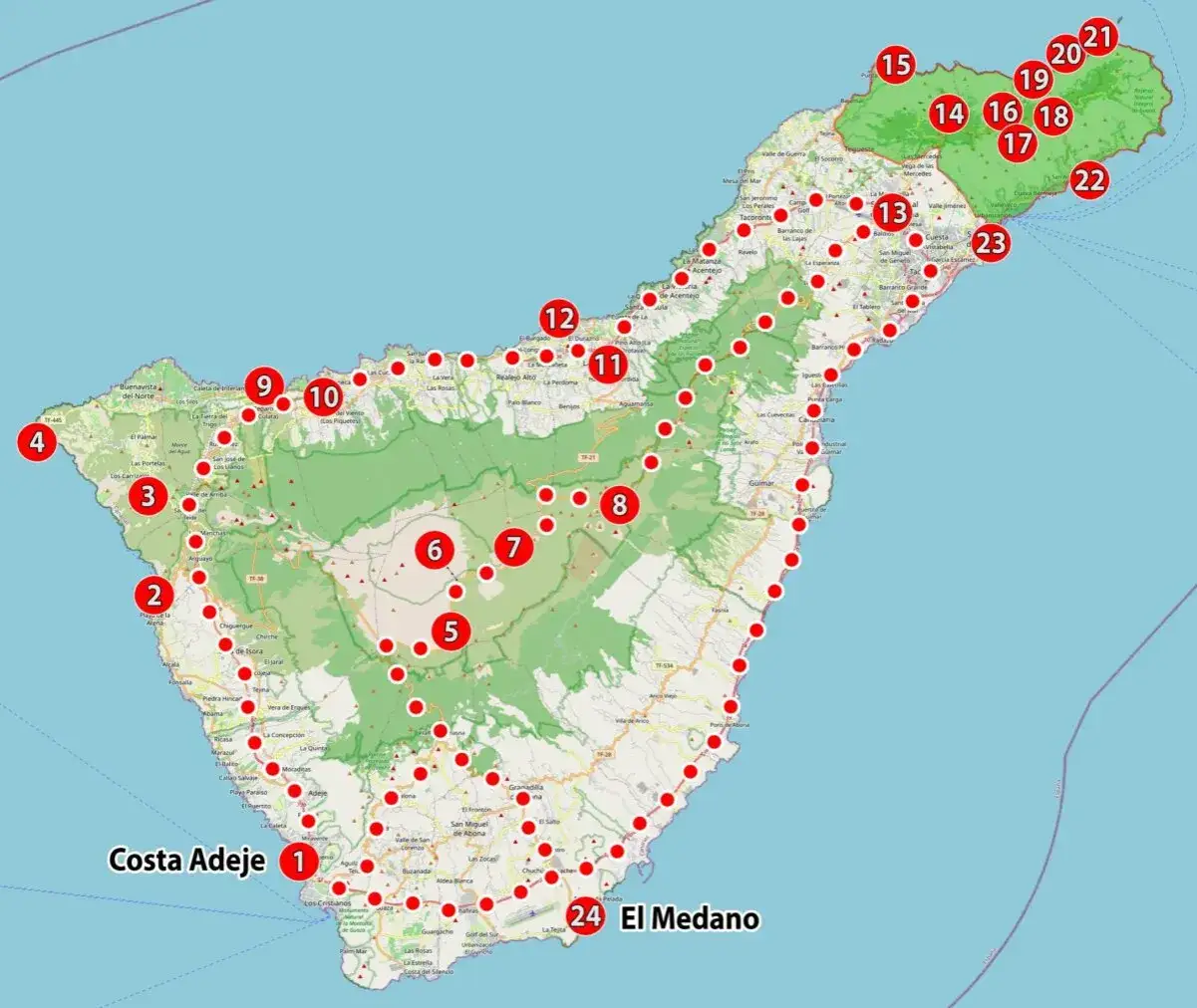 Mapa atrakcji Teneryfy: wszystko, co musisz zobaczyć na wyspie