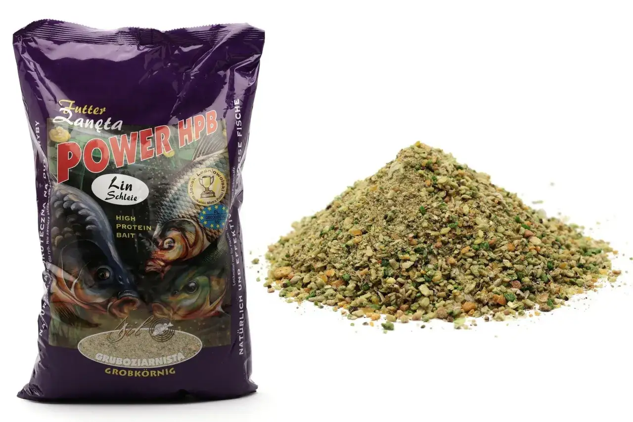 Zanęta Stil Power HPB, gruboziarnista, z rybami na opakowaniu. Świetna cena za wysokiej jakości przynętę.