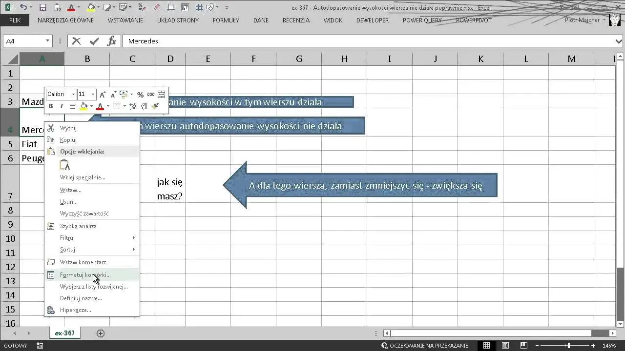 Jak poszerzyć komórkę w Excelu - proste sposoby na idealne dopasowanie