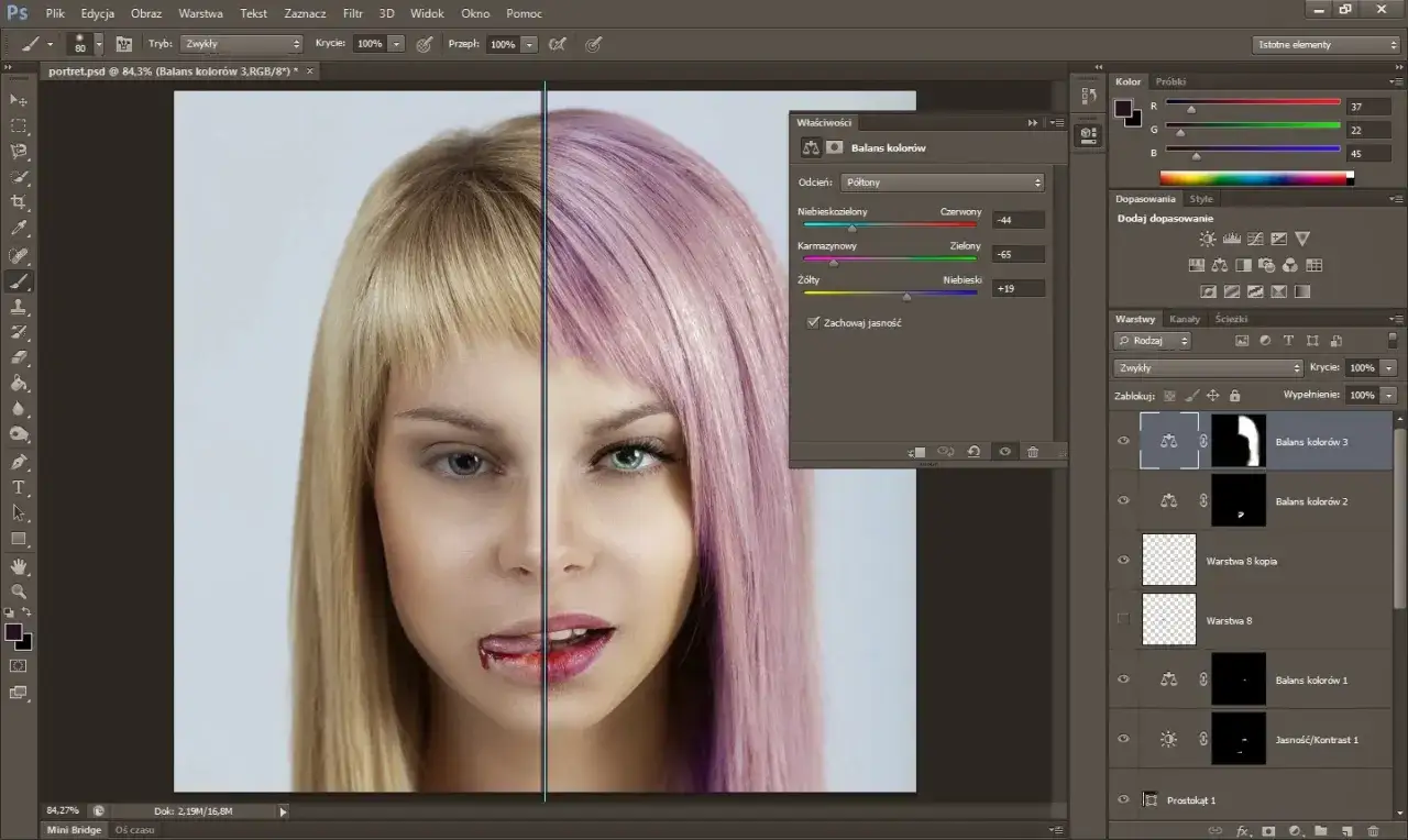 Jak zmienić kolor włosów w Photoshopie? Sekret naturalnego retuszu