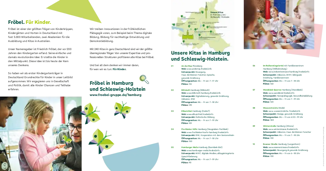 Fröbel Bildung und Erziehung gGmbH: Alles über Angebote und Standorte