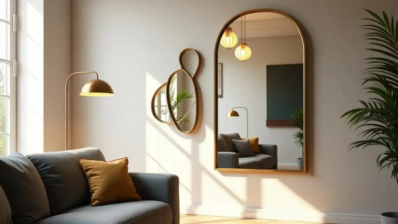 Idealna wysokość lustra w salonie. Prosty trik, który zmieni wnętrze