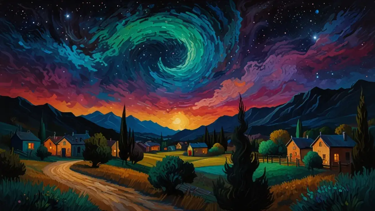 Noc gwiaździsta van Gogha: analiza obrazu i technika malarska