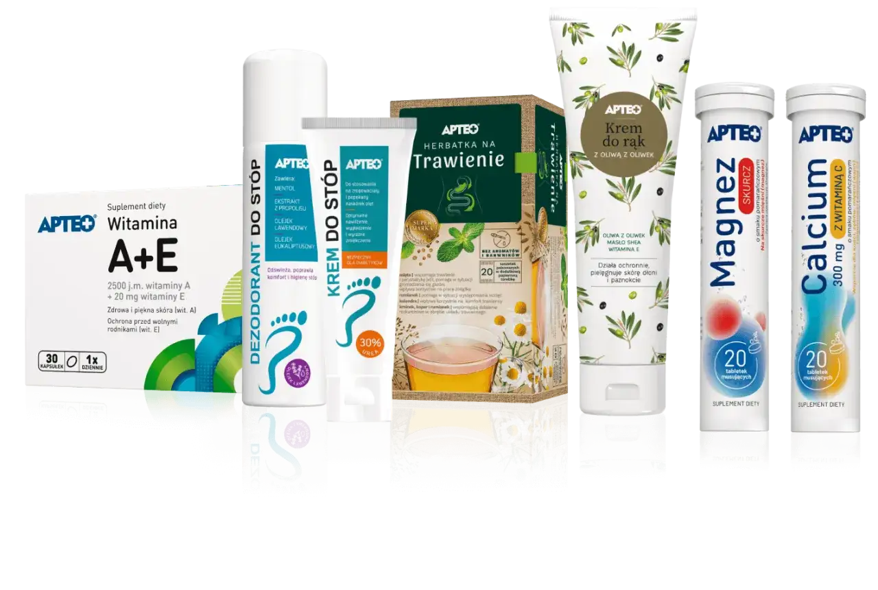Suplementy diety, krem do rąk, dezodorant do stóp i herbata na trawienie. To co sprzedaje się jako suplementy diety familiada.