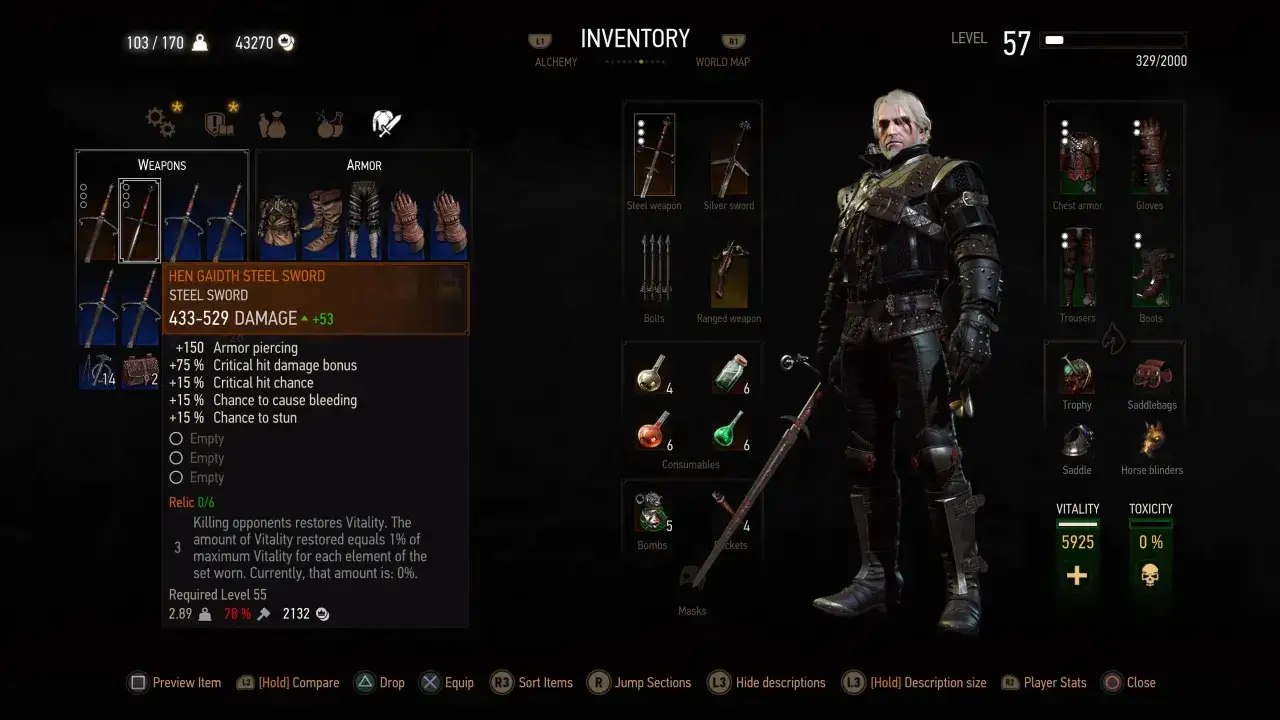 Jak naprawić miecz w Wiedźminie 3 - uniknij kosztownych strat