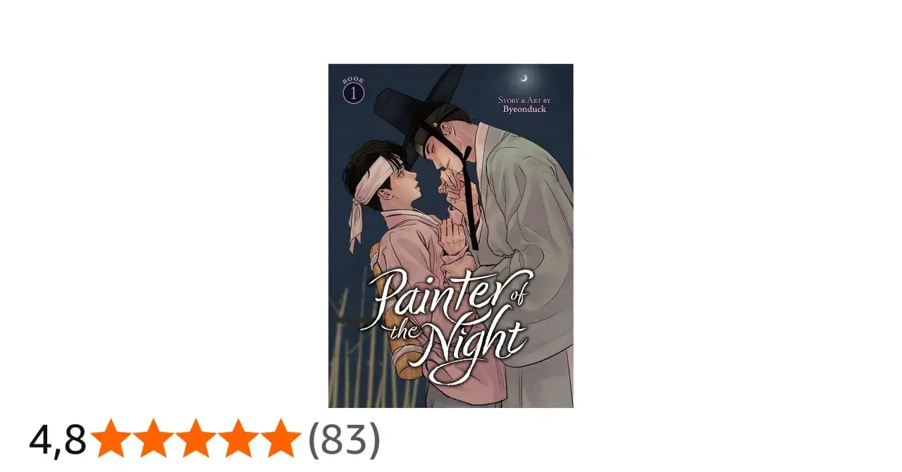 Cover von "Painter of the Night" Buch 1 mit zwei Männern, die sich nahe sind.