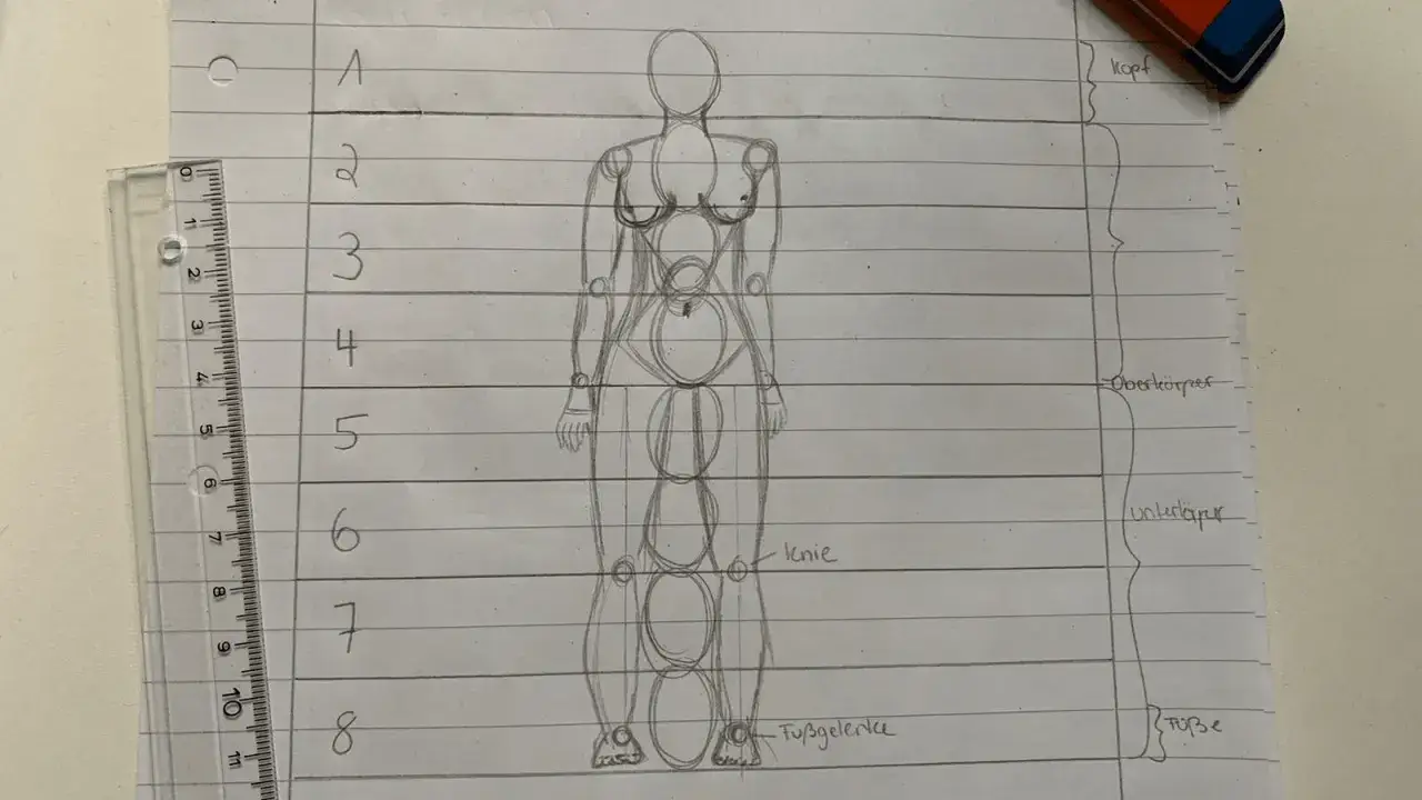 Körper zeichnen lernen: Die besten Techniken für realistische Proportionen