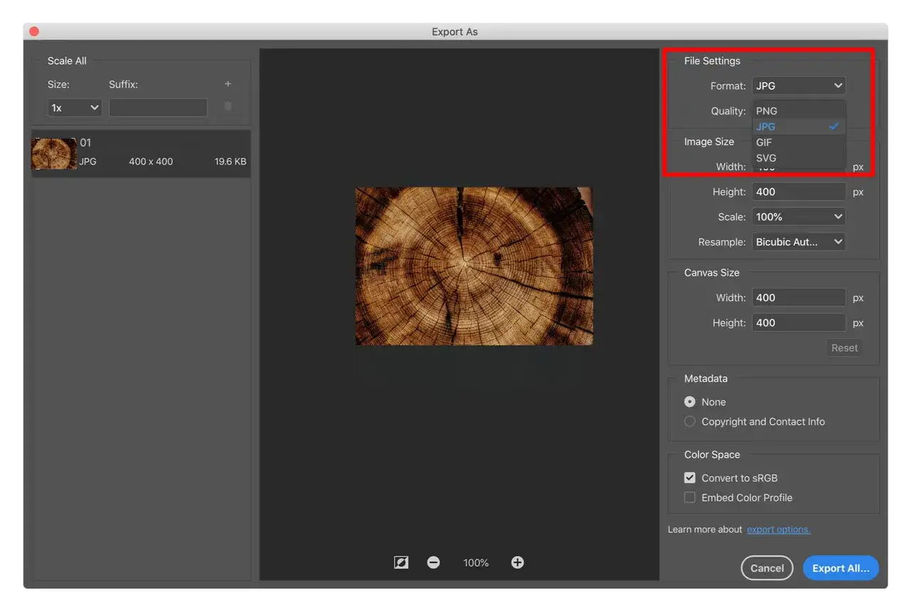 Jak zapisać zdjęcie z Photoshopa w JPG bez utraty jakości