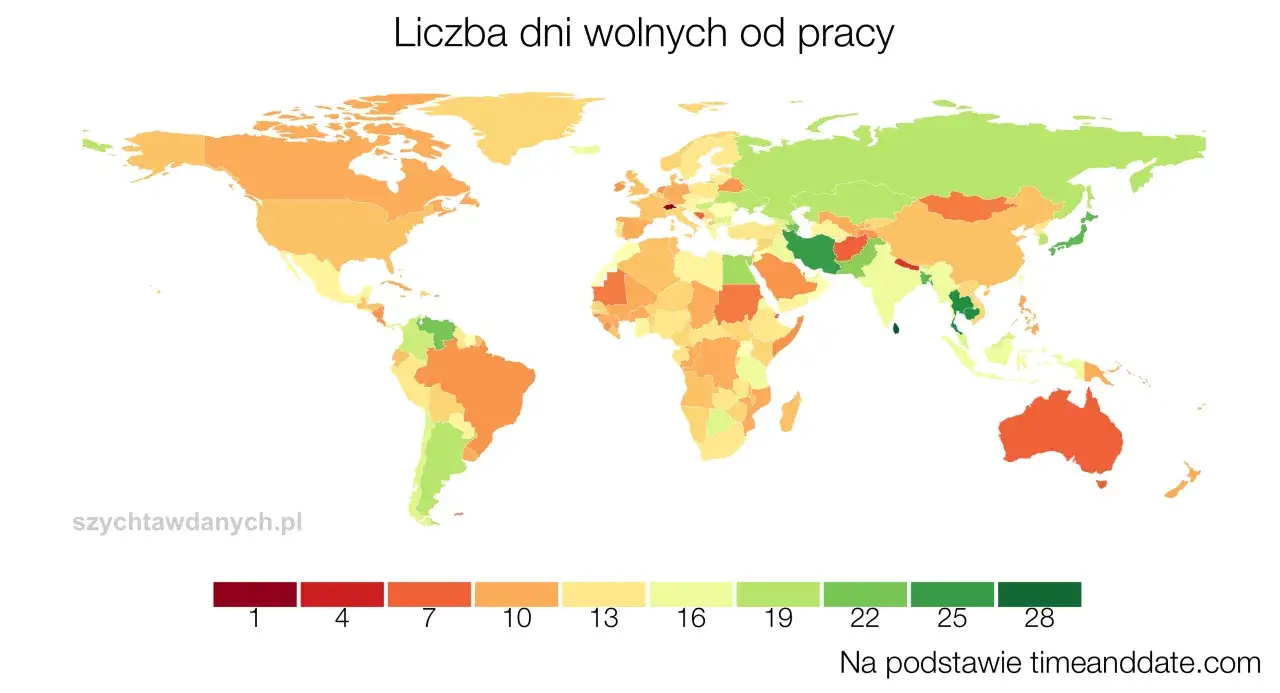 Gdzie odpoczywa się najdłużej? Kraje z rekordem dni wolnych!