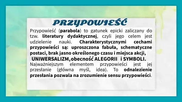 Cechy przypowieści, które zmieniają sposób myślenia o literaturze i moralności