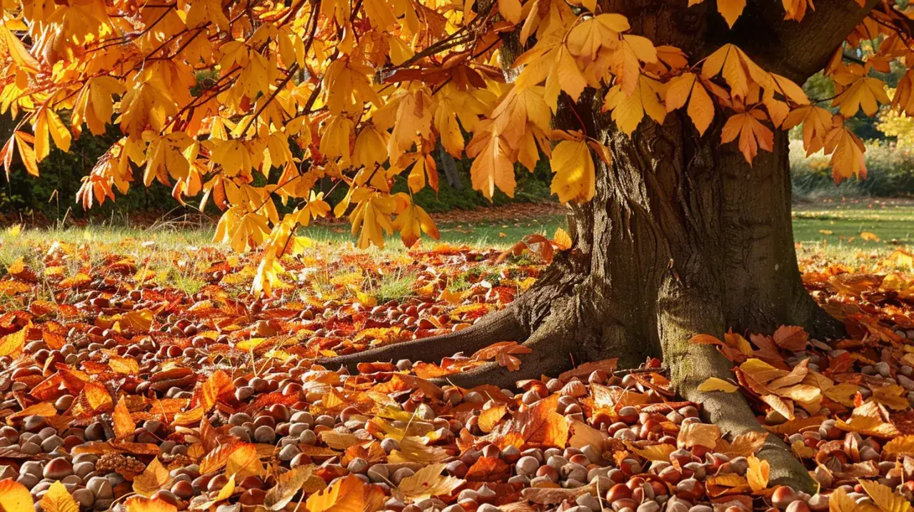 Kasztanowiec jesienią: magiczne piękno natury w pięciu odsłonach!