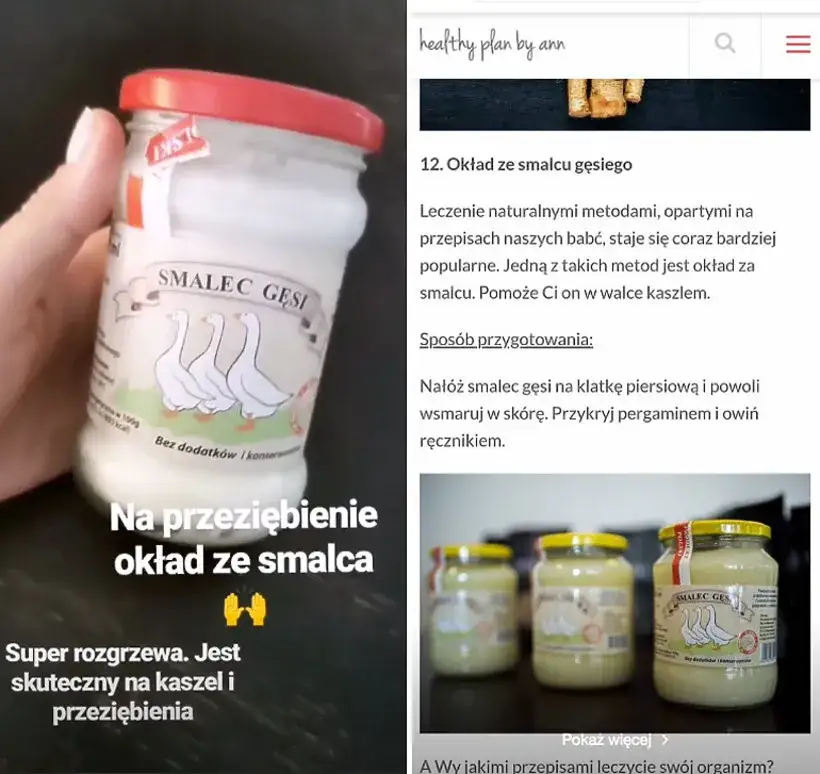 Jak smarować dziecko smalcem z gęsi, aby złagodzić kaszel i przeziębienie