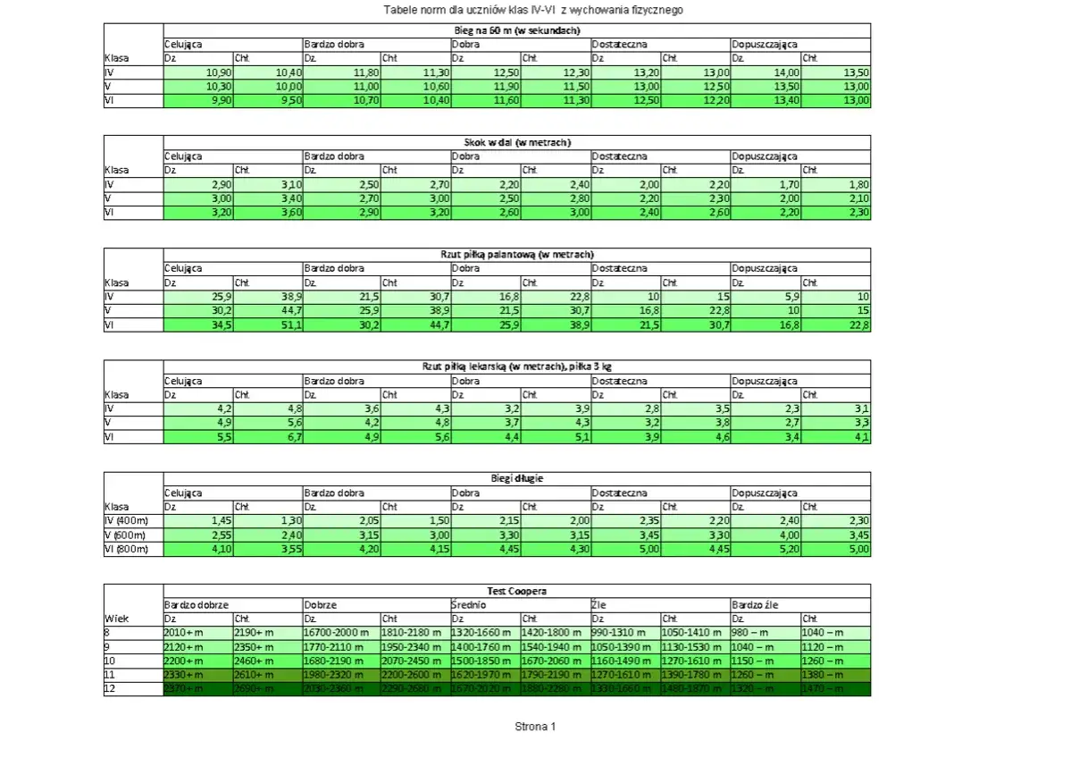 Bieg na 800 m w liceum: Normy czasowe i rekordy uczniów