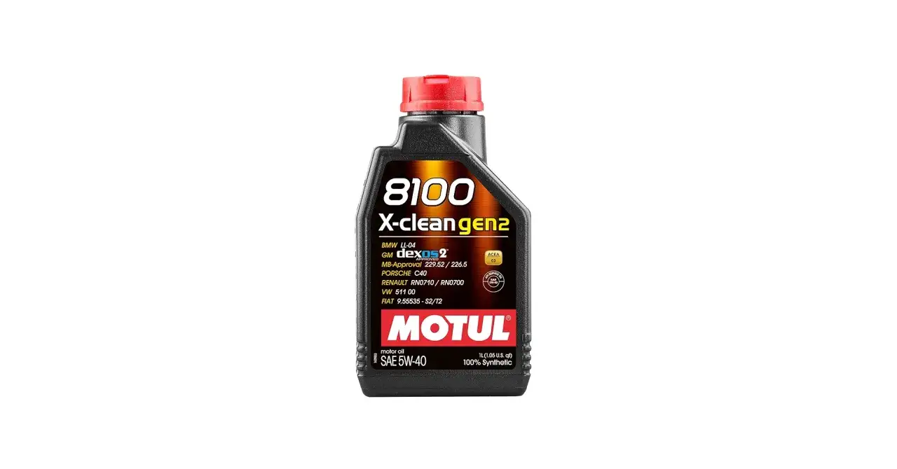 Butelka oleju silnikowego Motul 8100 X-clean gen2 SAE 5W-40.