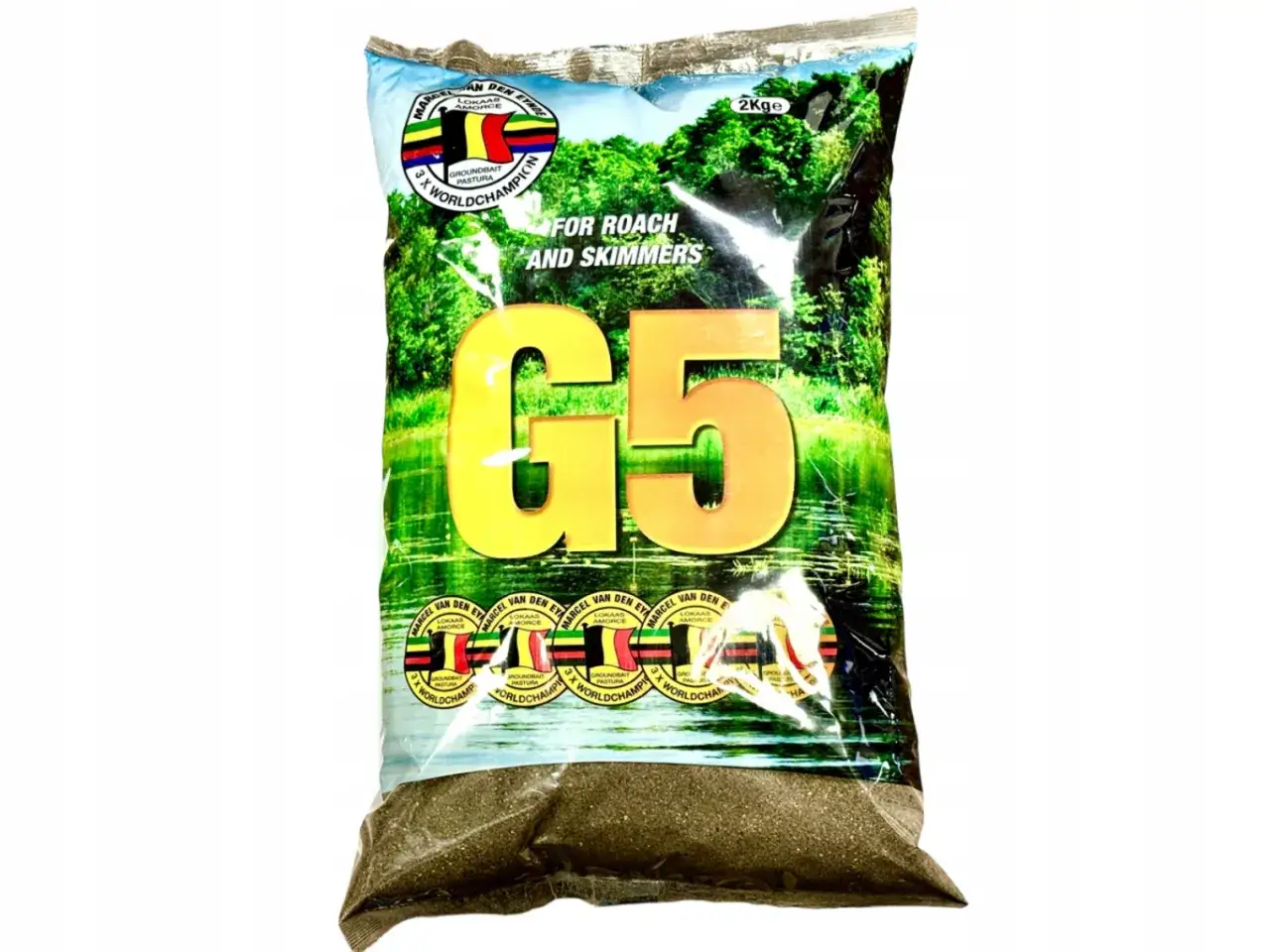 Zanęty Van den Eynde G5, 2kg, dla płoci i skimerów. Idealne na zawody wędkarskie.