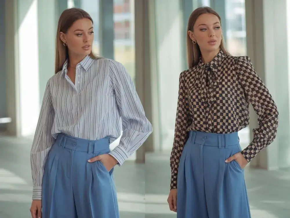 Stylizacje z chabrowymi spodniami: Jak je modnie zestawić?