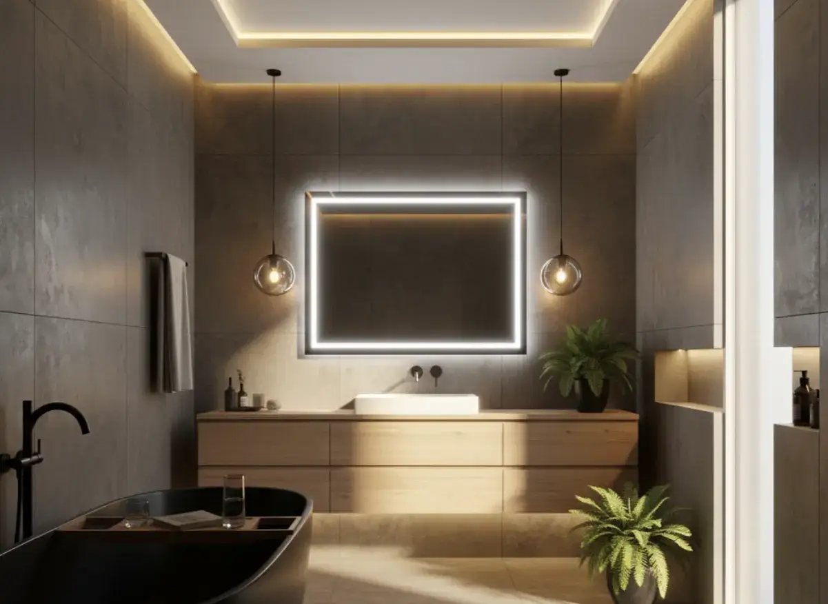 Wielowarstwowe oświetlenie w łazience: funkcja, estetyka i bezpieczeństwo